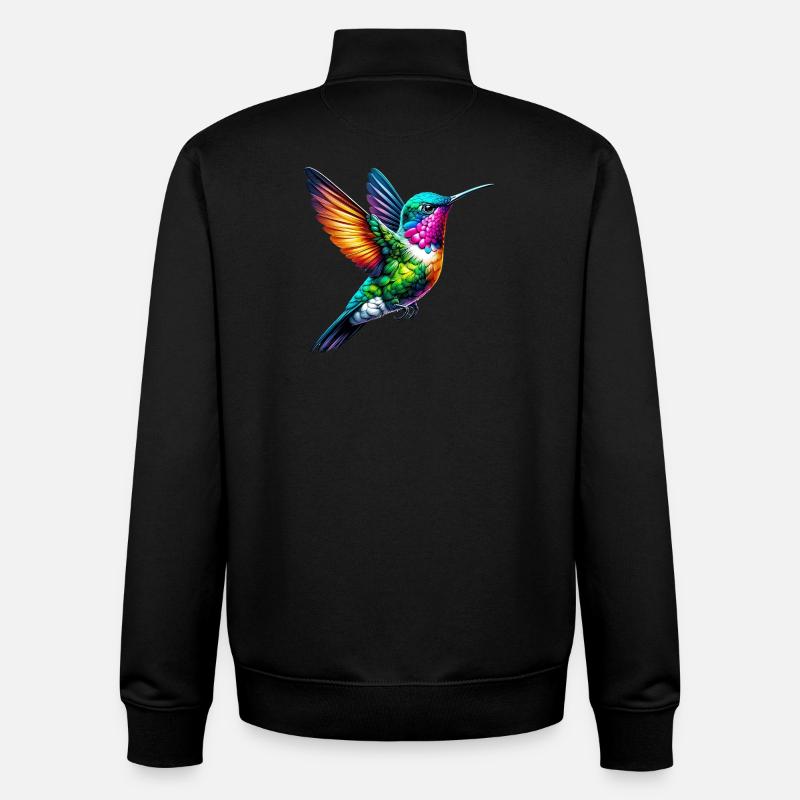 Kolibri - Unisex Organic Zip Sweatshirt von Stanley/Stella - Schwarz