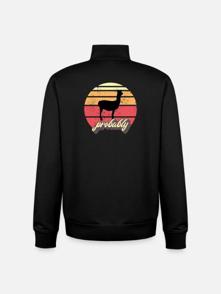 Alpaca - Unisex Organic Zip Sweatshirt by Stanley/Stella - black