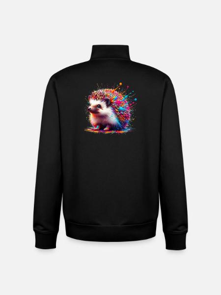 Igel - Unisex Organic Zip Sweatshirt von Stanley/Stella - Schwarz