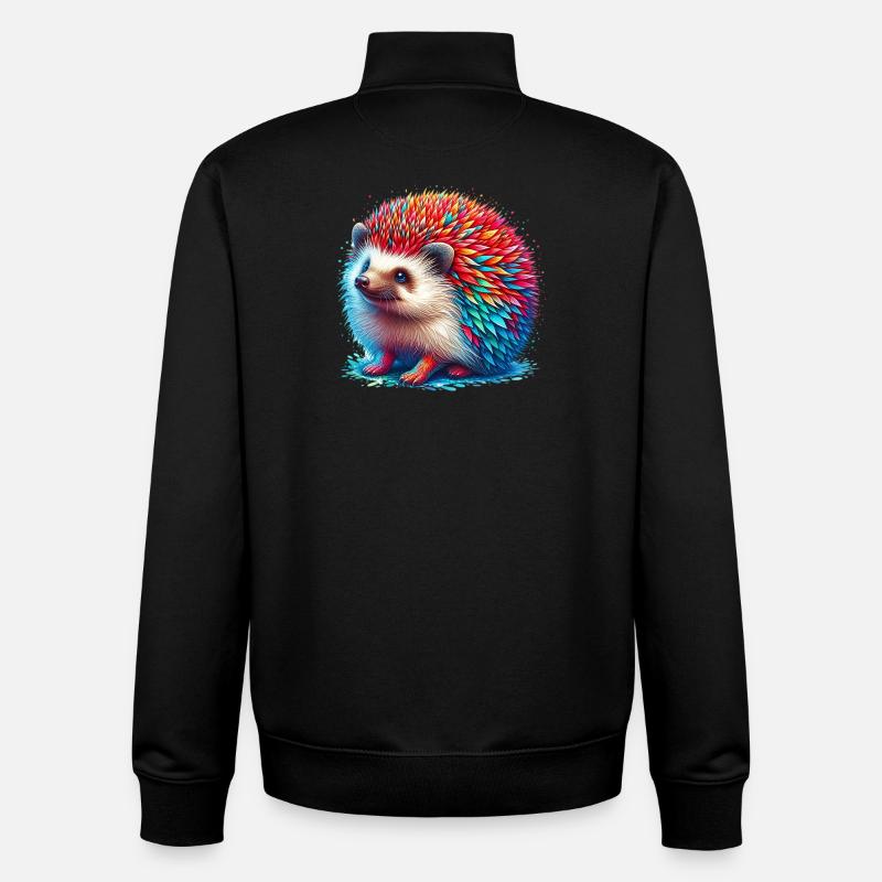 Igel - Unisex Organic Zip Sweatshirt von Stanley/Stella - Schwarz