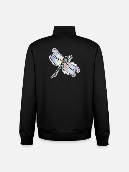 Libelle - Unisex Organic Zip Sweatshirt von Stanley/Stella - Schwarz