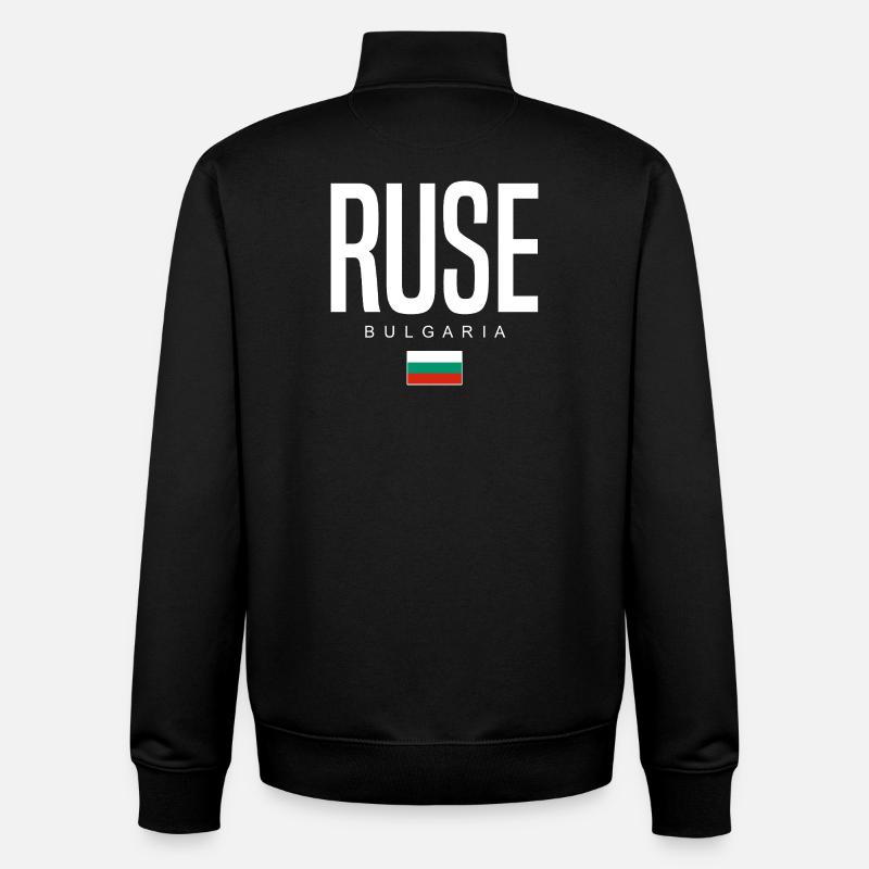 Ruse Bulgarien - Unisex Organic Zip Sweatshirt von Stanley/Stella - Schwarz