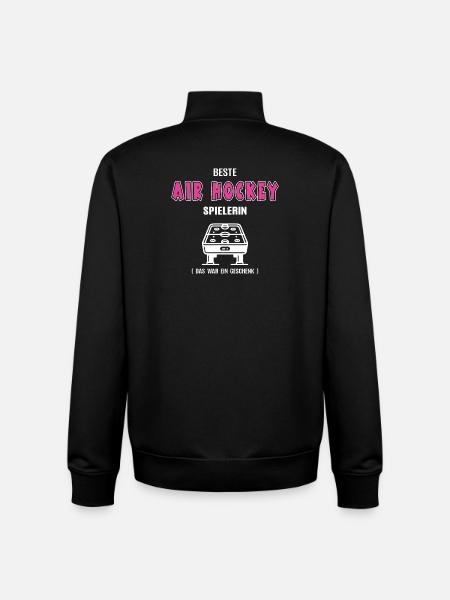 Bedste Air Hockey Player Air Hockey Kvinder - Stanley/Stella unisex sweatshirt med lynlås i økologisk - sort