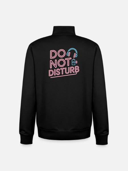 Do Not Disturb Sloth Anti Social - Unisex Organic Zip Sweatshirt by Stanley/Stella - black