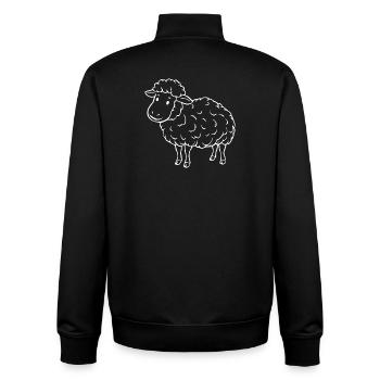 Schaf Schäfchen Lamm - Unisex Organic Zip Sweatshirt von Stanley/Stella - Schwarz - Hinten - AI Model Male 185 light (185cm)