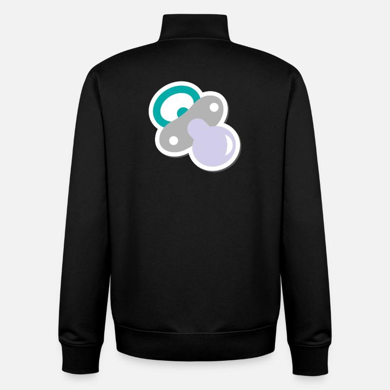 schnuller - Unisex Organic Zip Sweatshirt von Stanley/Stella - Schwarz
