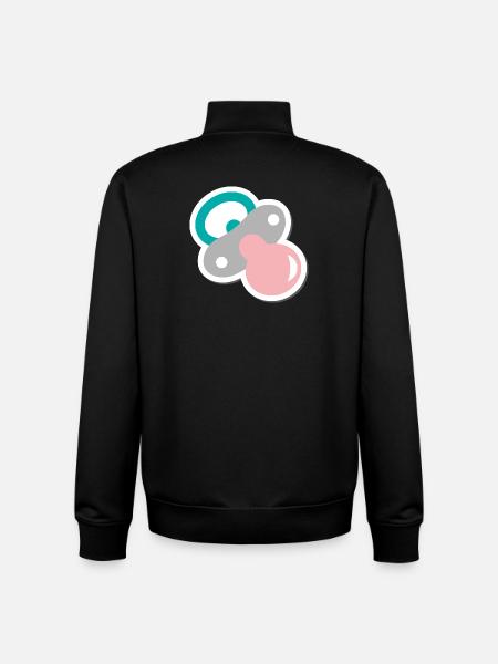 Sucette - Sweat zippé unisexe en coton bio Stanley/Stella - noir
