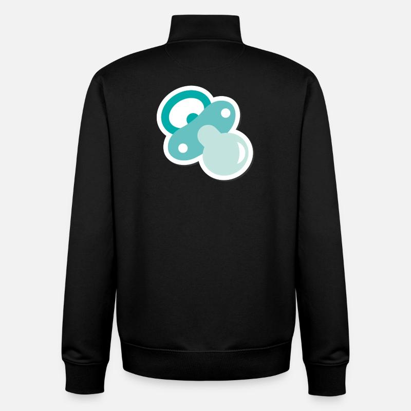 Sucette - Sweat zippé unisexe en coton bio Stanley/Stella - noir