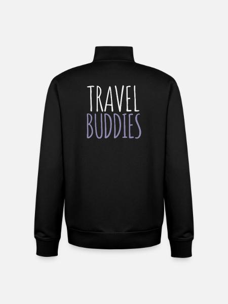 Reisefreunde - Unisex Organic Zip Sweatshirt von Stanley/Stella - Schwarz