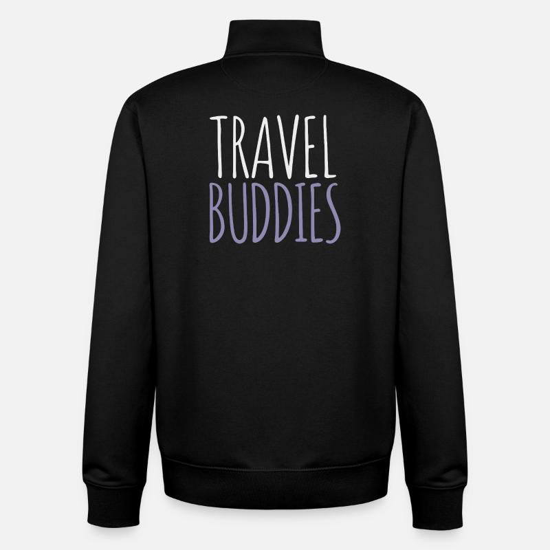 Reisefreunde - Unisex Organic Zip Sweatshirt von Stanley/Stella - Schwarz