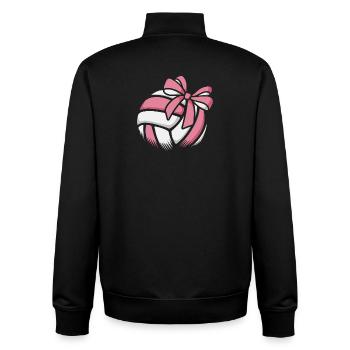 Volleyball Mädchen Beachvolleyball Volleyballerin - Unisex Organic Zip Sweatshirt von Stanley/Stella - Schwarz - Hinten - AI Model Male 185 light (185cm)