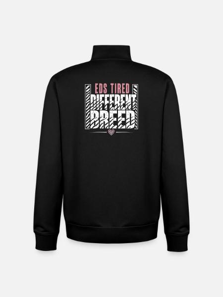 Eds Consciousness Ehlers-danlos Zebra Warrior - Unisex Organic Zip Sweatshirt by Stanley/Stella - black