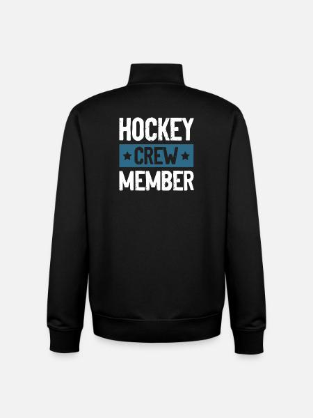 Hockey Crew - Sweat zippé unisexe en coton bio Stanley/Stella - noir