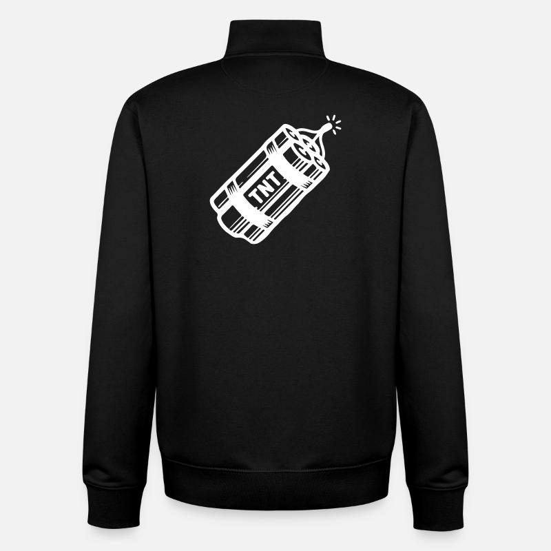 Dynamite Tnt - Unisex Organic Zip Sweatshirt by Stanley/Stella - black