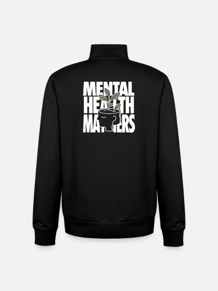 Mental Health Matters Design - Unisex Organic Zip Sweatshirt von Stanley/Stella - Schwarz