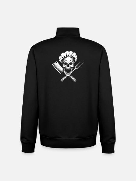 Kochskull - Unisex Organic Zip Sweatshirt von Stanley/Stella - Schwarz