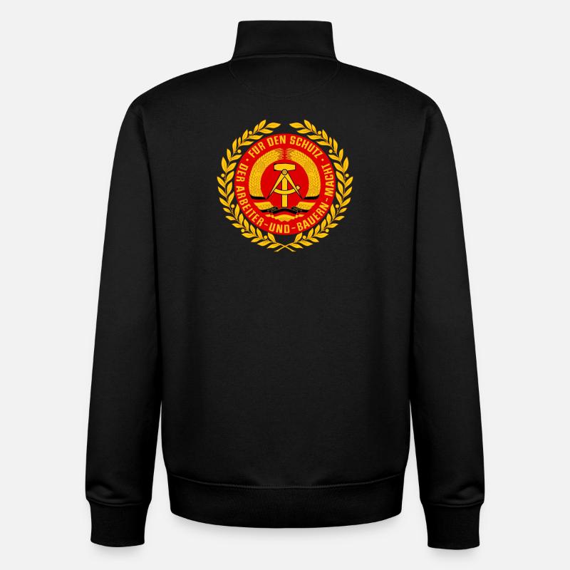 NVA Emblem - Unisex Organic Zip Sweatshirt von Stanley/Stella - Schwarz