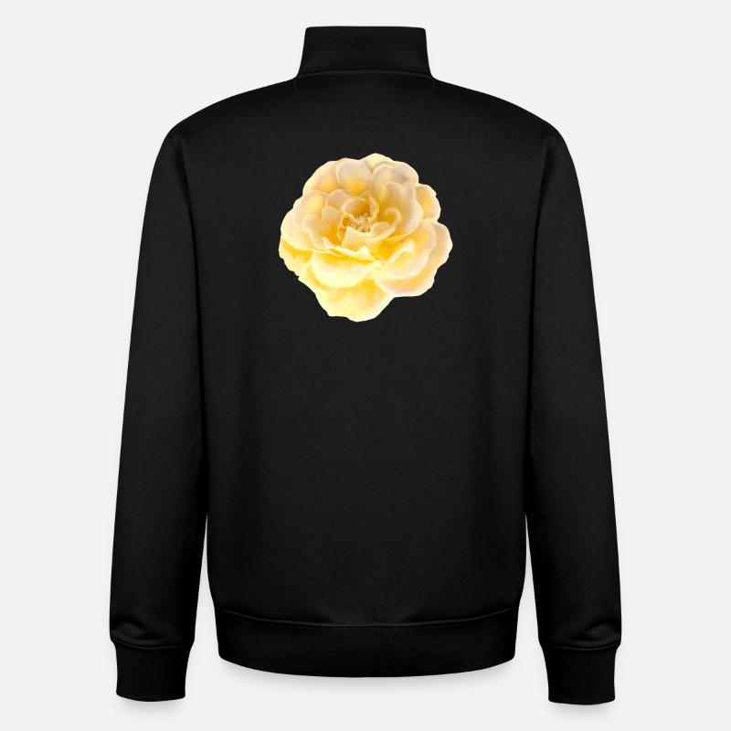 Rose Blume - Unisex Organic Zip Sweatshirt von Stanley/Stella - Schwarz