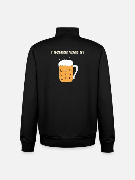 SCHEE WARS BIERKRUG - Unisex Organic Zip Sweatshirt von Stanley/Stella - Schwarz