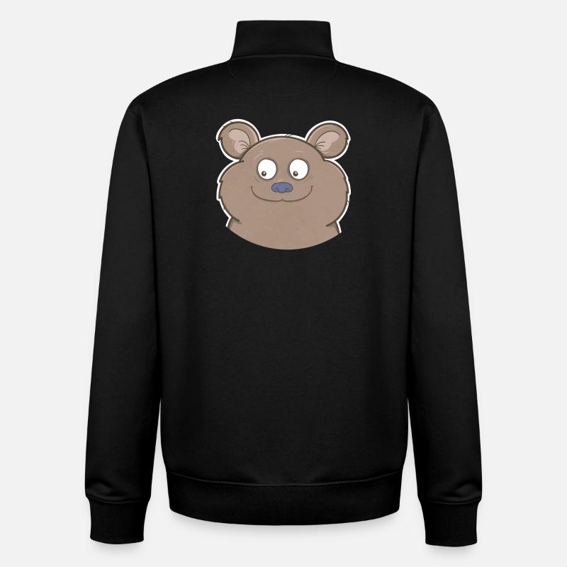 Bär - Unisex Organic Zip Sweatshirt von Stanley/Stella - Schwarz
