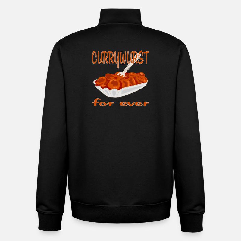 Currywurst ist Lecker - Unisex Organic Zip Sweatshirt von Stanley/Stella - Schwarz