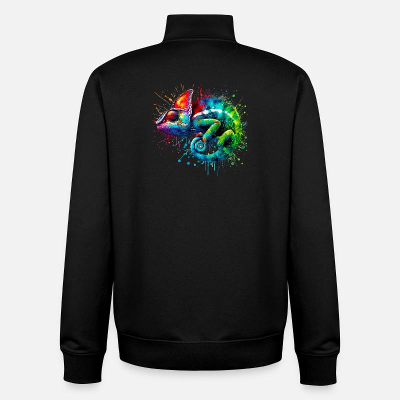 Chameleon - Unisex Organic Zip Sweatshirt by Stanley/Stella - black