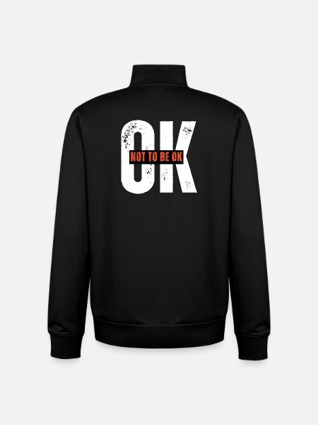 Assertive Protest Graphic T-Shirt - Unisex Organic Zip Sweatshirt by Stanley/Stella - black