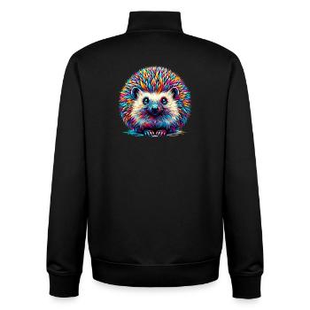 Igel - Unisex Organic Zip Sweatshirt von Stanley/Stella - Schwarz - Hinten - AI Model Male 185 light (185cm)