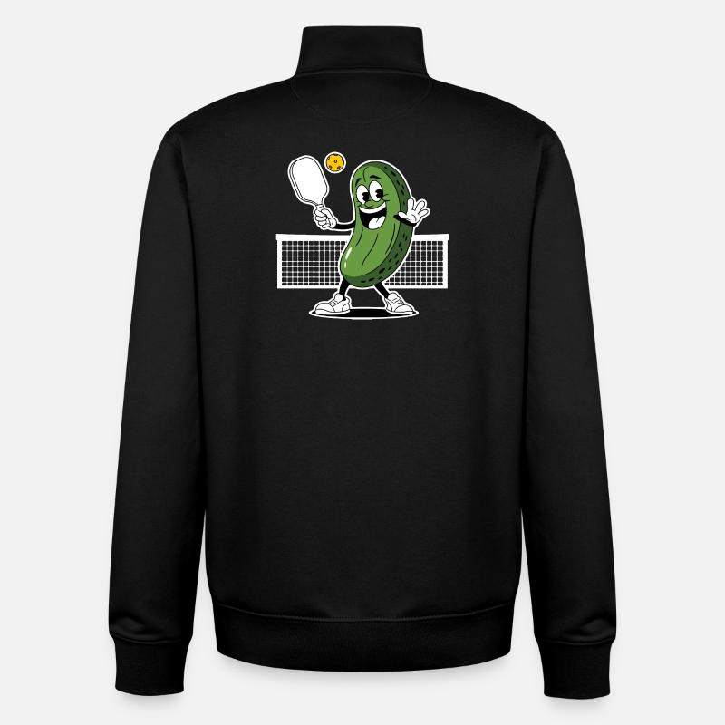 Dill mit Pickleball-Spieler - Unisex Organic Zip Sweatshirt von Stanley/Stella - Schwarz
