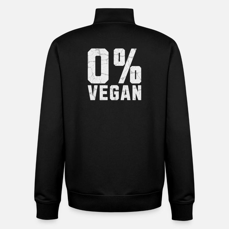 0% Vegan - Unisex Organic Zip Sweatshirt von Stanley/Stella - Schwarz