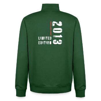 Limited Edition 2013 Exemplaire Unique - Unisex Organic Zip Sweatshirt by Stanley/Stella - bottle green - Back - AI Model Male 185 dark (185cm)