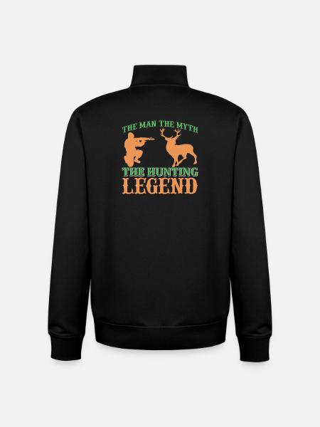Hunting Legend - Unisex Organic Zip Sweatshirt by Stanley/Stella - black