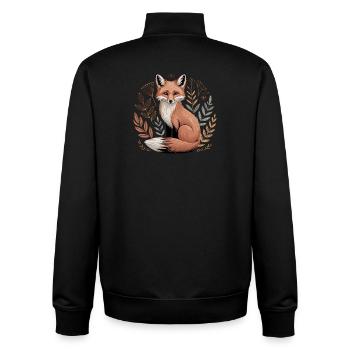Boho Fuchs - Unisex Organic Zip Sweatshirt von Stanley/Stella - Schwarz - Hinten - AI Model Male 185 light (185cm)