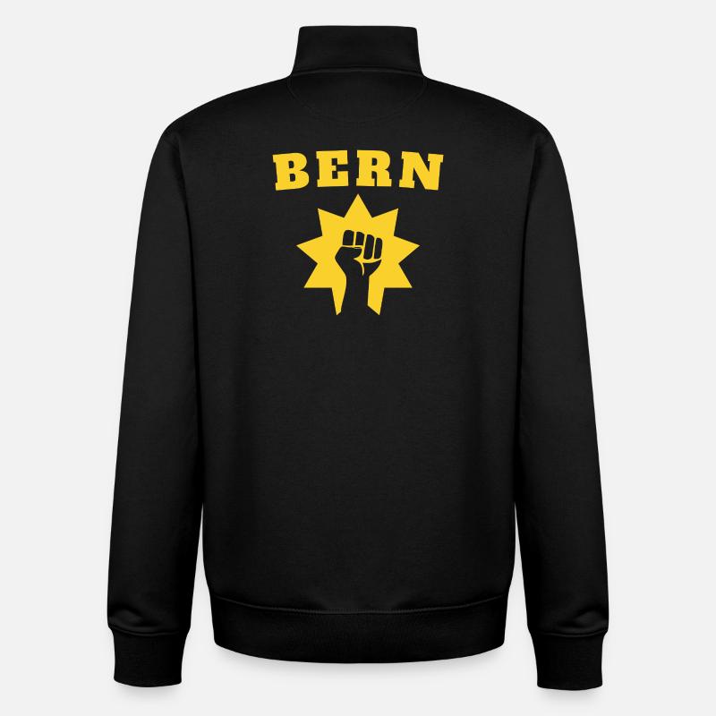 Bern - Sweat zippé unisexe en coton bio Stanley/Stella - noir