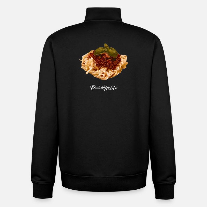 Spaghetti - Unisex Organic Zip Sweatshirt von Stanley/Stella - Schwarz