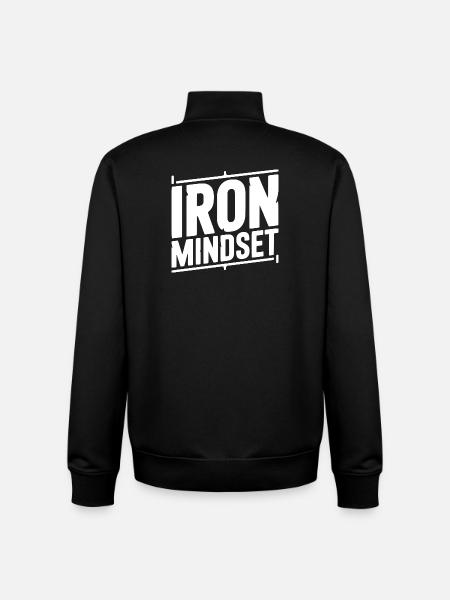 Iron Mindset - Unisex Organic Zip Sweatshirt by Stanley/Stella - black