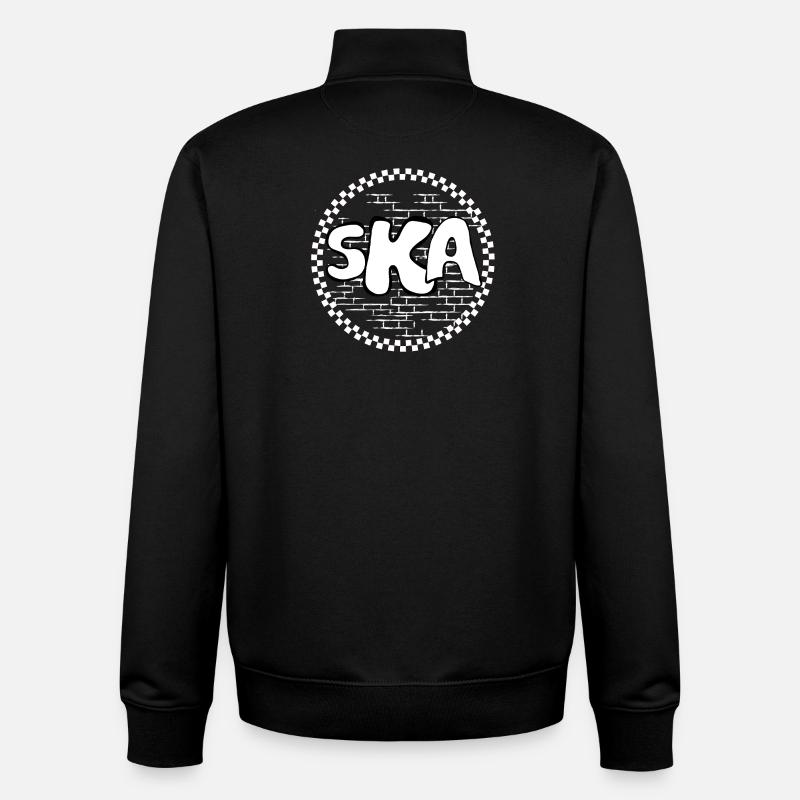Je vais porter un t-shirt - Sweat zippé unisexe en coton bio Stanley/Stella - noir