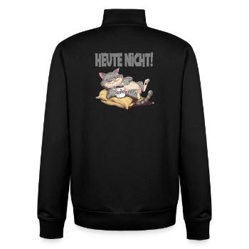  Heute Nicht Müde Katze Mit Kaffee Für - Unisex Organic Zip Sweatshirt von Stanley/Stella - Schwarz - Hinten - AI Model Male 185 light (185cm)