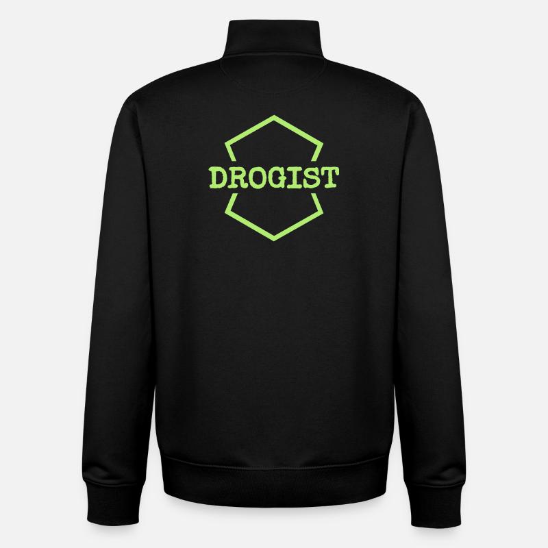 Logo néon Hex du pharmacien - Sweat zippé unisexe en coton bio Stanley/Stella - noir