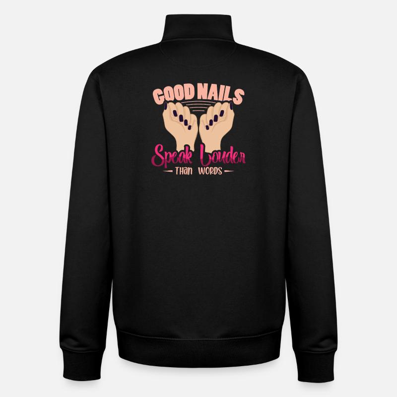 Nageldesigner Nageldesignerin Kosmetik Nagelstudio - Unisex Organic Zip Sweatshirt von Stanley/Stella - Schwarz