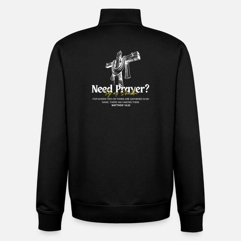 Jesus Believer - Unisex Organic Zip Sweatshirt by Stanley/Stella - black
