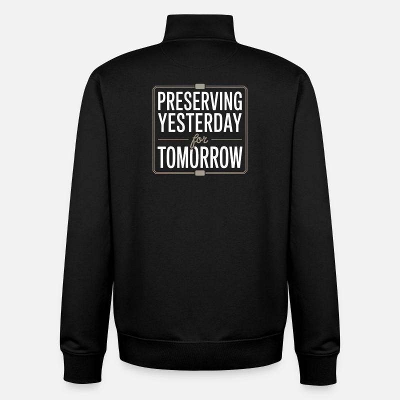 Préserver hier pour demain - Sweat zippé unisexe en coton bio Stanley/Stella - noir