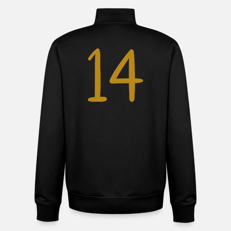 14 - Unisex Organic Zip Sweatshirt by Stanley/Stella - black