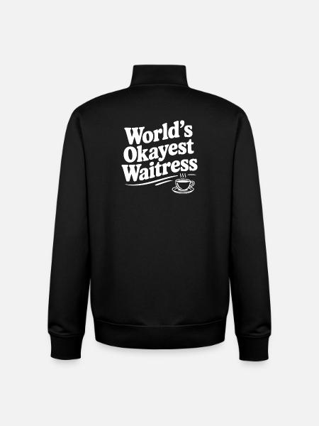 Die beste Kellnerin der Welt - Unisex Organic Zip Sweatshirt von Stanley/Stella - Schwarz