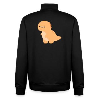 Bébé Tyrannosaurus rex Teddy - Sweat zippé unisexe en coton bio Stanley/Stella - noir - Dos - AI Model Male 185 light (185cm)