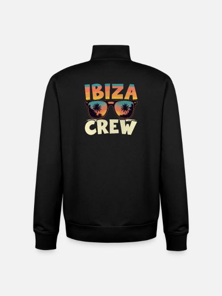 Ibiza Crew - Unisex Organic Zip Sweatshirt by Stanley/Stella - black