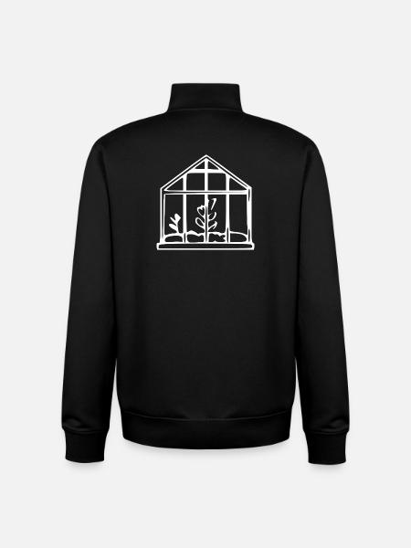 Gewächshaus Garten Gärtner Geschenk - Unisex Organic Zip Sweatshirt von Stanley/Stella - Schwarz