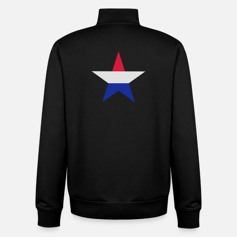 Dutch Sterne - Unisex Organic Zip Sweatshirt von Stanley/Stella - Schwarz