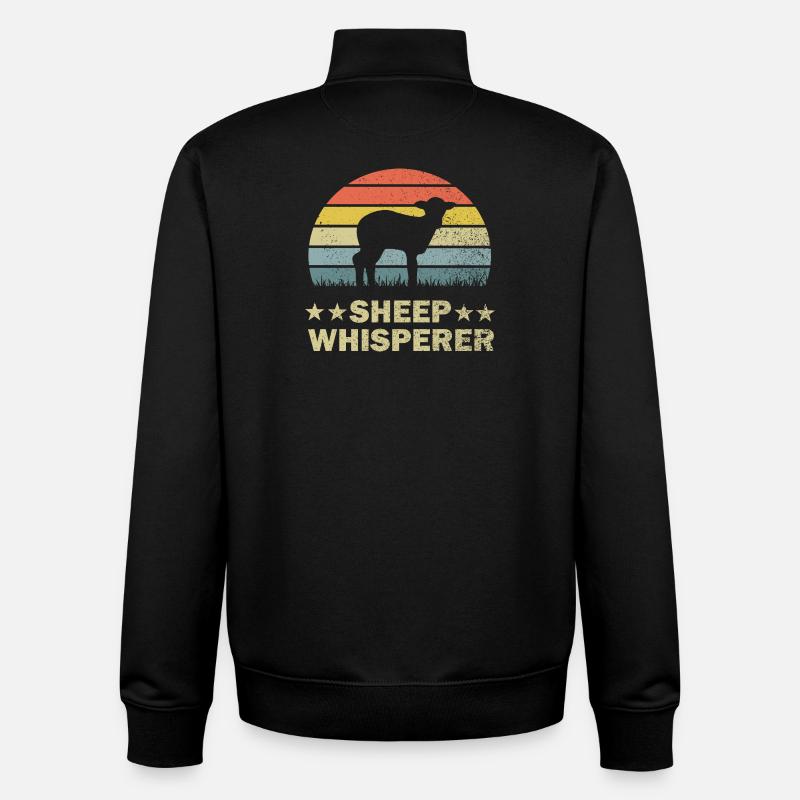 Sheep sheep - Unisex Organic Zip Sweatshirt by Stanley/Stella - black