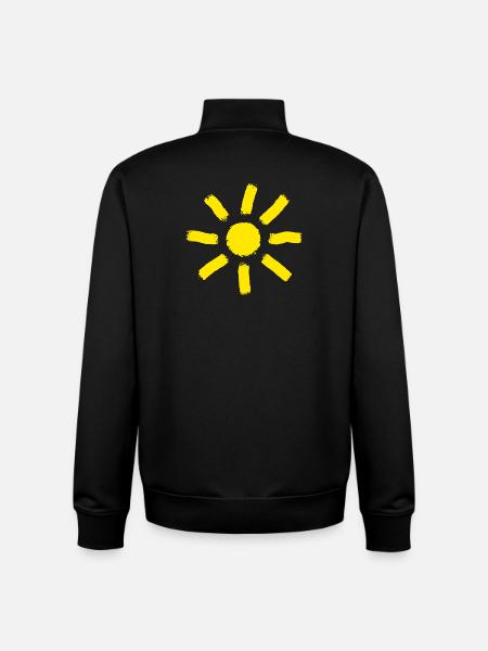 Sun Summer Holiday Gift - Unisex Organic Zip Sweatshirt by Stanley/Stella - black